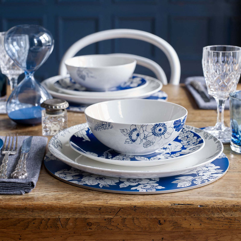 Denby Monsoon Fleur Wood Floral Round Placemat & Reviews Wayfair.co.uk